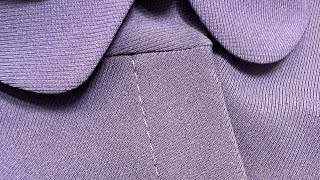 Sewing trick in the processing of the collar