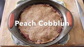 Vegan Peach Cobbler (Gluten Free)