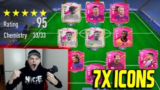 EA FC 24 (FIFA 24): WELTREKORD! 7x ICONS in 129 Rated Full ICON Fut Draft Challenge Ultimate Team