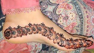 very simple /easy latest foot mehndi design ideas | bail henna art |bridal mehndi design |Eid mehndi