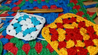 Crochet square👋Квадратный мотив