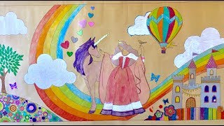 Giant Coloring Murals for kids - Lullubee