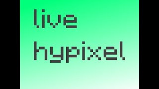 playing Minecraft hypixel live!