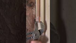 Soldering Trick when working with copper plumbing! #diy #construction #tools #plumbing