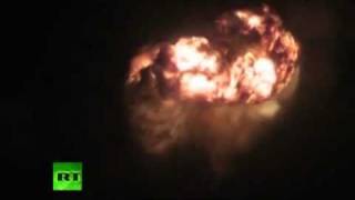 Stunning amateur videos of giant arms depot explosions in Russia