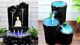 Cement Craft - Amazing Top 2 Indoor Tabletop Waterfall Fountains | Best Handmade Waterfall Fountains