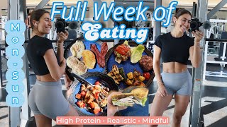 FULL WEEK OF MINDFUL EATING TO STAY FIT 🍳✨🍓 [MON-SUN] | High Protein & Balanced | Weekly Vlog