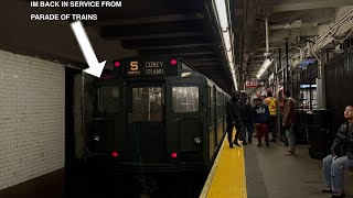 ⁴ᴷ⁶⁰ Old Rapid Transit Vintage Nostalgia￼ IND R1/9 Cars At 25th Street 4th Av Via The (R) Line