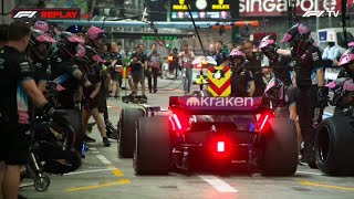 Franco Colapinto enters the wrong pitbox | Singapore GP 2024