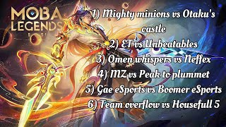 MOBA 5 V 5 WINTER TOURNAMENT PLAY OFF  DAY 4 MLBB