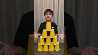 Building with cups!! Part12 #shorts #レオ