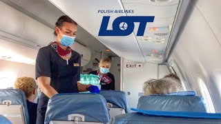 BEST COVID-19 SERVICE IN EUROPE ?? LOT Polish Airlines economy class review | Dash 8 Q400 | WAW-WRO