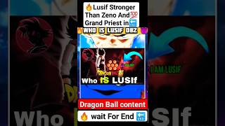 🔥Who is Lusif 💯In DBZ 🔚 #like #vegeta #comics #manga #dbs #viral #anime #goku #dbz #dragonballsuper