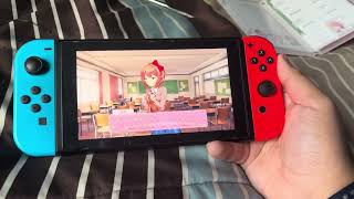 Vlog: Doki Doki Literature Club Plus Switch gameplay