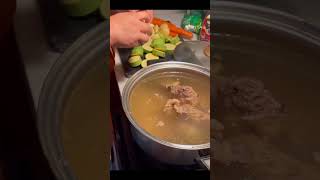 Caldo de res con verdura#shortsvideo #comidasmexicanas