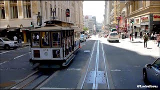 San Francisco Cable Car First Person View Around the City