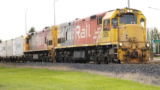 KiwiRail Locomotives DXB 5051 and DXB 5016 in Edendale