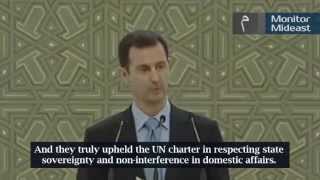 Syria President Al-Assad Thanks Hezbollah, Iran, China and Russia (English Subtitles)