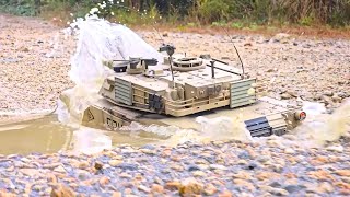 RC TANK Heng Long M1A2 Abrams Off-Road during the last rainy season 2