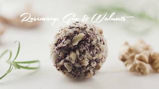 Rosemary, Gin & Walnut Marzipan Pralines