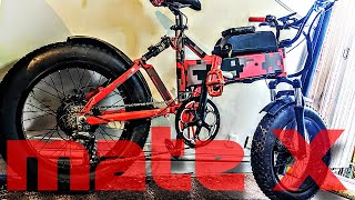 mate X (mate.bike) Custom/Modded 20X4 Fat Tyre Electric Bike : Fitting A External Battery (Hailong)