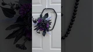 Goth style coffin wreath #wreaths #gothic #coffin #doordecor