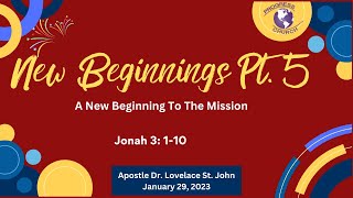 Sunday Service | New Beginnings Pt. 5 | January 29, 2023