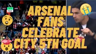 ARSENAL HIT A NEW LOW AS THEIR OWN FANS CELEBRATE MAN-CITY 5th GOAL