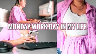 MONDAY WORK DAY IN MY LIFE | feeling overwhelmed, new makeup, + grocery haul