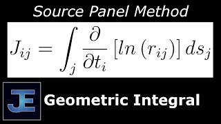 Source Panel Method: Tangential Velocity Geometric Integral [J(ij)]