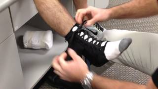 Greensboro Orthopaedics: Ankle Brace Application with Chad Parker, PT, MPT, LAT, ATC, CSCS