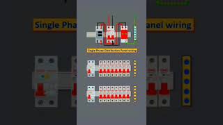 Single Phase electrical Distribution Diagram.Single phase DB Wiring Diagram.