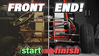 Dual A Arm Front Suspension FULL BUILD | Custom Yerf Dog 3203 Go-Kart | TYRANIS - EP12