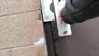 HOW TO FIX A STICKING OUTSIDE DOOR LOCK REPAIR, HINGE REPAIRED