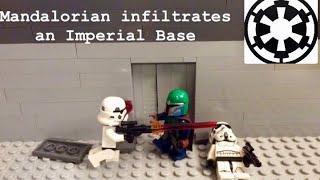 Mandalorian infiltrates an imperial Base| Lego Star Wars Stop Motion Movie