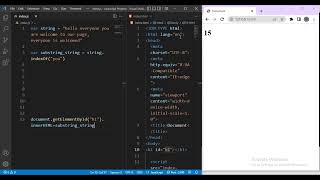 Finding Substring in a String in JavaScript  @emechicode