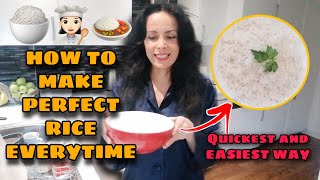 THE EASIEST WAY TO COOK RICE which works every time