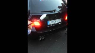 BMW e60 545i - Flammen Auspuff Sound Asphaltfieber