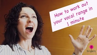 How do you work out what your vocal range is quickly? // Singers Advice