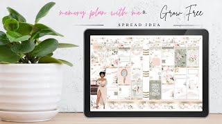 Digital Plan with me Spread Idea ft. Grow Free sticker kit | GoodNotes 5, iPad. May Wk 4 2023