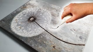 STEP BY STEP Elegant, 3D Dandelion Art to Try at Home | AB Creative Tutorial