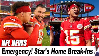 🚨 NFL Shocker!🚨 Chiefs’ Stars Mahomes and Kelce Hit by Home Break-Ins 🏈💥