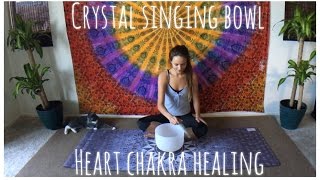 Singing Bowl Healing | Quartz Crystal Singing Bowl For Heart Chakra