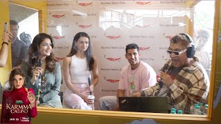 Ravena Tandon, Namrata Seth & Varun Sood Karma Calling Promote At Mirchi Live Studio