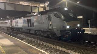 Diesels at Dorridge Station 19th November 2021 Oxford Flyer, Scarborough Castle, Windsor Castle