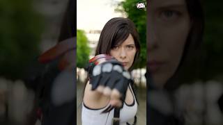 💥 POV - Tifa cosplayer DESTROYS our CAMERA!! 😱😱😱 #shorts