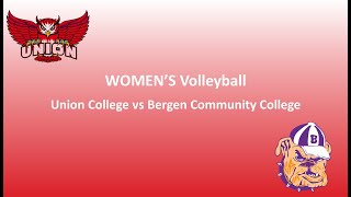 Union College Women's Volleyball vs Bergen Community College