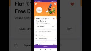 Swiggy instamart 120ff + free delivery coupon code #swiggy #swiggyoffer #instamart