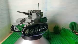 Build and Review Lego WW2 Brickmania Mark VIC Light Tank.