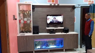 '2022 TV cabinet & Aquarium' Best  Design wood ideas /  #tv cabinet